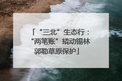 “三北”生态行：“两笔账”撬动锡林郭勒草原保护