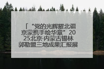 “党的光辉耀北疆 京蒙携手绘华章”2025北京·内蒙古锡林郭勒盟三地成果汇报展系列活动启动