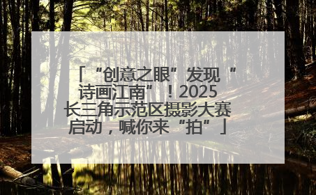 “创意之眼”发现“诗画江南”！2025长三角示范区摄影大赛启动，喊你来“拍”