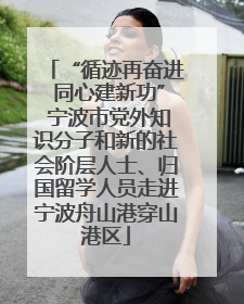 “循迹再奋进 同心建新功” 宁波市党外知识分子和新的社会阶层人士、归国留学人员走进宁波舟山港穿山港区