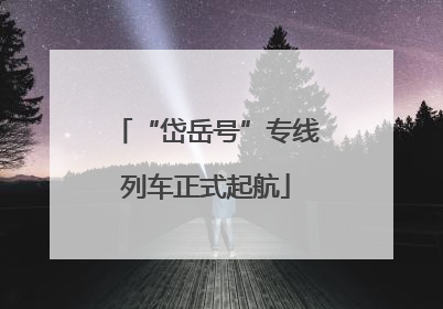 “岱岳号”专线列车正式起航
