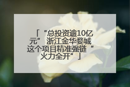 “总投资逾10亿元” 浙江金华婺城这个项目精准强链“火力全开”