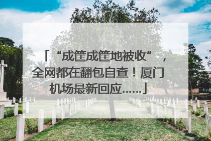 “成筐成筐地被收”，全网都在翻包自查！厦门机场最新回应……