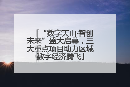 “数字天山·智创未来”盛大启幕，三大重点项目助力区域数字经济腾飞