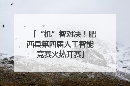 “机”智对决！肥西县第四届人工智能竞赛火热开赛