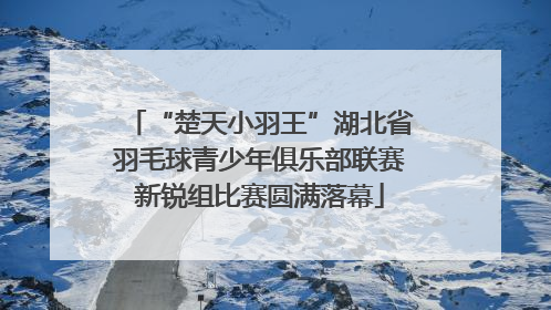 “楚天小羽王”湖北省羽毛球青少年俱乐部联赛新锐组比赛圆满落幕