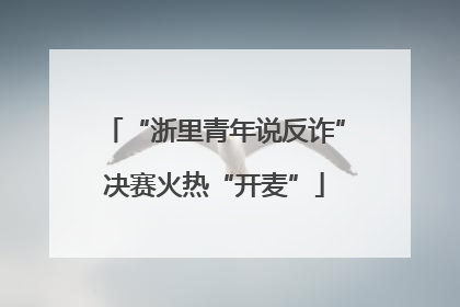 “浙里青年说反诈”决赛火热“开麦”