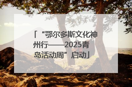 “鄂尔多斯文化神州行——2025青岛活动周”启动
