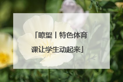 瞭望丨特色体育课让学生动起来