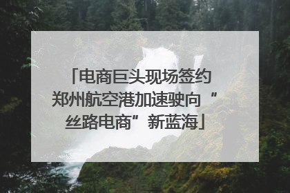 电商巨头现场签约 郑州航空港加速驶向“丝路电商”新蓝海