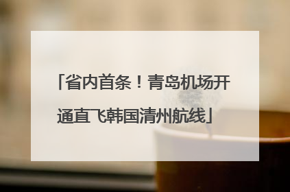省内首条！青岛机场开通直飞韩国清州航线