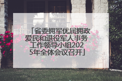 省委拥军优属拥政爱民和退役军人事务工作领导小组2025年全体会议召开