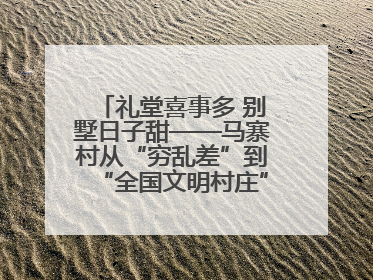 礼堂喜事多 别墅日子甜——马寨村从“穷乱差”到“全国文明村庄”的蝶变之路