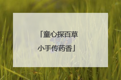 童心探百草 小手传药香