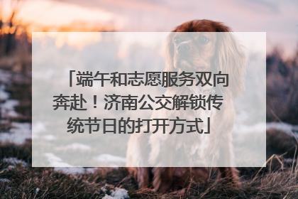 端午和志愿服务双向奔赴！济南公交解锁传统节日的打开方式