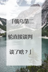 俄乌第二轮直接谈判谈了啥？