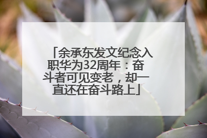 余承东发文纪念入职华为32周年：奋斗者可见变老，却一直还在奋斗路上
