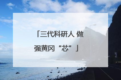 三代科研人 做强黄冈“芯”