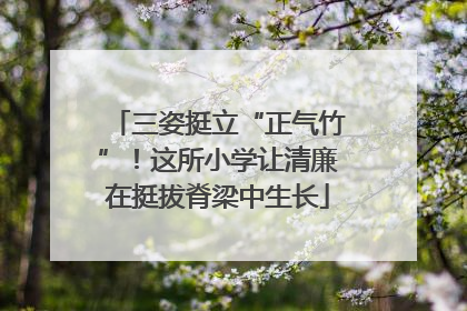 三姿挺立“正气竹”！这所小学让清廉在挺拔脊梁中生长