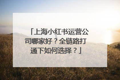 上海小红书运营公司哪家好？全链路打通下如何选择？
