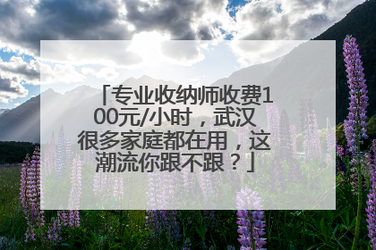 专业收纳师收费100元/小时，武汉很多家庭都在用，这潮流你跟不跟？