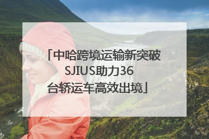 中哈跨境运输新突破 SJIUS助力36台轿运车高效出境