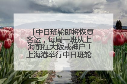 中日班轮即将恢复客运，每周一班从上海前往大阪或神户！上海港举行中日班轮船港联动应急演练