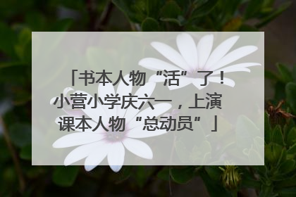 书本人物“活”了！小营小学庆六一，上演课本人物“总动员”