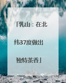 乳山：在北纬37度做出独特茶香