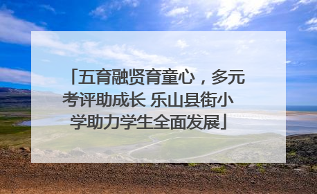 五育融贤育童心，多元考评助成长 乐山县街小学助力学生全面发展