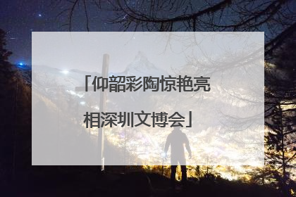 仰韶彩陶惊艳亮相深圳文博会