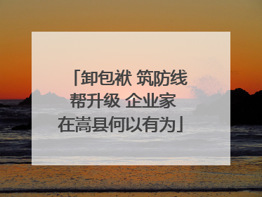 卸包袱 筑防线 帮升级 企业家在嵩县何以有为