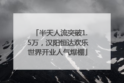 半天人流突破1.5万，汉阳恒达欢乐世界开业人气爆棚