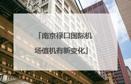 南京禄口国际机场值机有新变化