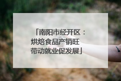 南阳市经开区：烘焙食品产销旺 带动就业促发展
