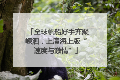 全球帆船好手齐聚嵊泗，上演海上版“速度与激情”