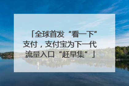 全球首发“看一下”支付，支付宝为下一代流量入口“赶早集”