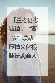 兰考县考城镇：“双节”联动 厚植文化根脉铸魂育人