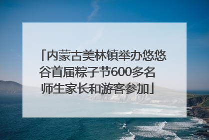 内蒙古美林镇举办悠悠谷首届粽子节600多名师生家长和游客参加