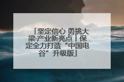 坚定信心 勇挑大梁·产业新亮点丨保定全力打造“中国电谷”升级版