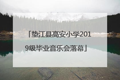 垫江县高安小学2019级毕业音乐会落幕