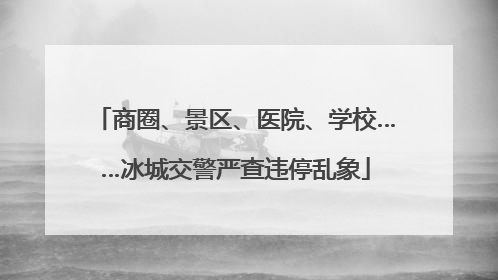 商圈、景区、医院、学校……冰城交警严查违停乱象
