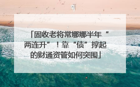 固收老将常娜娜半年“两连升”！靠“债”撑起的财通资管如何突围
