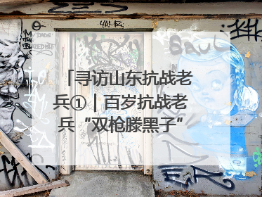 寻访山东抗战老兵①｜百岁抗战老兵“双枪滕黑子”：被粟裕称赞的“孤胆英雄”
