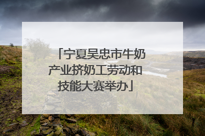 宁夏吴忠市牛奶产业挤奶工劳动和技能大赛举办