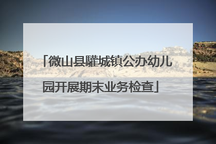 微山县驩城镇公办幼儿园开展期末业务检查