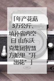 年产花菇3万公斤、填补省内空白 山东沃克集团智慧方舱里“开出花”