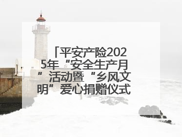 平安产险2025年“安全生产月”活动暨“乡风文明”爱心捐赠仪式在菏泽单县举行