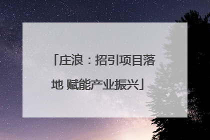 庄浪：招引项目落地 赋能产业振兴