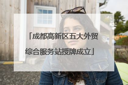 成都高新区五大外贸综合服务站授牌成立